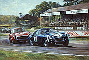 Goodwood Victory, Ferrari 250 SWB motorsport art print by Alan Fearnley