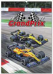 Formula One Wall Calendar Grand Prix 2022 - Motorsport Art Calendar by Anrew Kitson