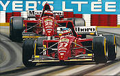 Happy Birthday Jean, Jean Alesi Ferrari Formel-1 Kunstdruck von Colin Carter