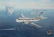 Bréguet Atlantic - Luftfahrt-Kunstdruck Marinefliegergeschwader 3 von Friedl Wuelfing