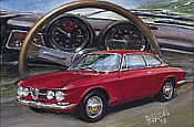 Alfa Romeo 1750 GTB art print by Hessel Bes