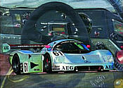 Sauber Mercedes 1989 motorsport art print by Hessel Bes