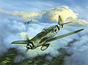 Dora 9. FW-190D-9 Luftfahrt-Kunstdruck von Jerry Crandall