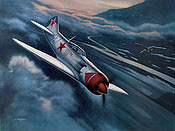 Lavochkin LA-7 IV Ivan N. Kozhedub, Aviation Art print by Jerry Crandall