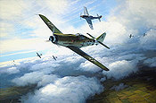 RLM Focke-Wulf Fw 190D-9 JG 26 Luftfahrt-Kunstdruck von Mark Postlethwaite