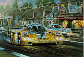 Le Mans 1985, Porsche 956 Joest Racing motorsport art print by Nicholas Watts