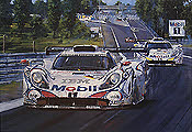 Le Mans 1998, Porsche 911 GT1-98 motorsport art print by Nicholas Watts