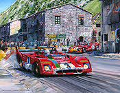 Targa Florio 1972, Ferrari 312 PB motorsport art print by Nicholas Watts