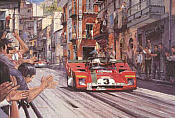 Targa Florio 1972, Ferrari 312PB motorsport art print by Nicholas Watts