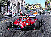 Villeneuve - Monaco Grand Prix 1981, Formual One art print by Nicholas Watts