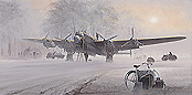 In the Mists of Time, Avro Lancaster aviation art print by Philip E West