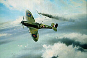 Angels Three Zero, Spitfire art print by Robert Taylor