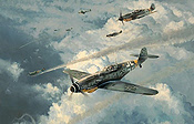 Knight of the Reich, Messerschmitt Bf109G JG52 Luftfahrtkunst von Robert Taylor