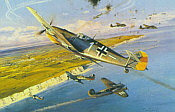 Steinhoff Tribute, Johannes Steinhoff Me-109E Luftfahrt-Kunstdruck von Robert Taylor