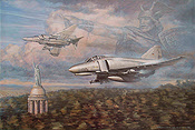 Warriors Salute, F4F Phantom JG72 Luftfahrt-Kunstdruck von Ronald Wong