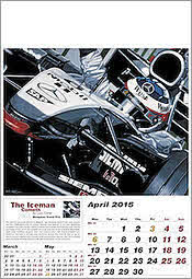 April McLaren Mercedes Motorsport Formel-1 GP Kalender 2015 von Colin Carter