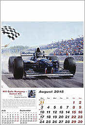 August Williams-Renault Formula-1 Art Calendar 2015 von Tony Smith