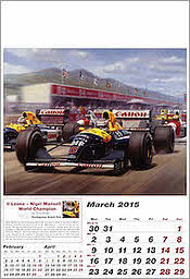 Maerz Williams-Renault Grand Prix Kalender Formel-1 2015 von Tony Smith